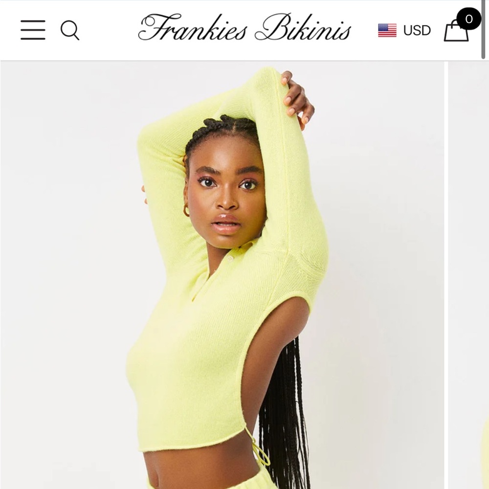Frankies Bikinis Cashmere Polo